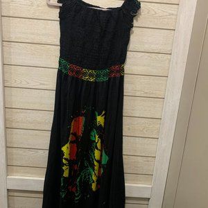 Bob Marley Rasta Maxi Dress Size 3X